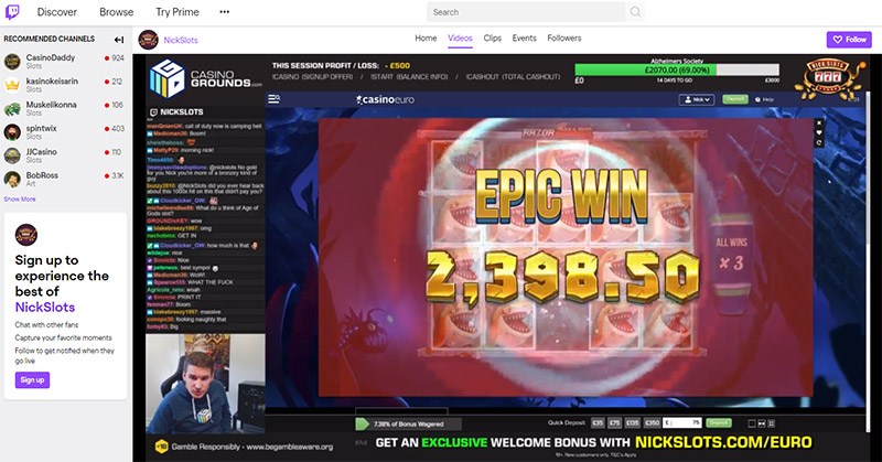 nickslots twitch streaming epic win