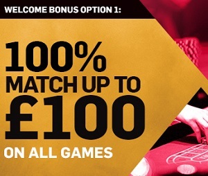 Welcome Bonus 1 - Betfair Casino