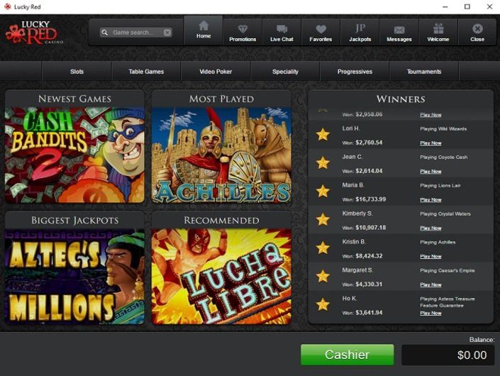 lucky red casino free bonus codes