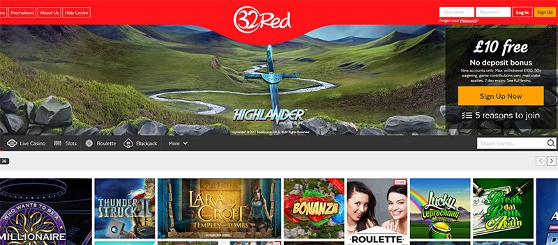 32 red casino online