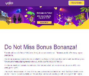 Bonus Bonanza - Yako Casino