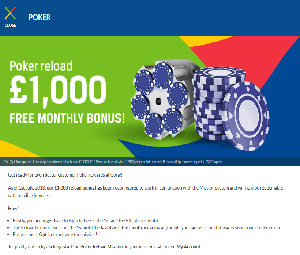 Poker Reload Bonus - Coral Casino