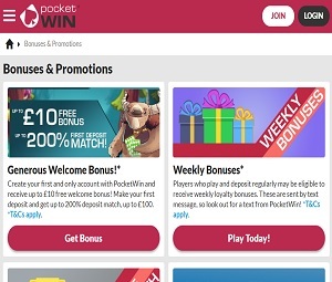 Pocketwin no deposit bonus codes