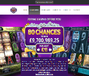 Welcome Offer - Zodiac Casino