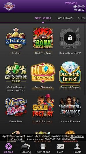 Zodiac Mobile Casinos Nz