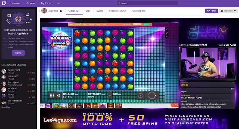 casino streaming online