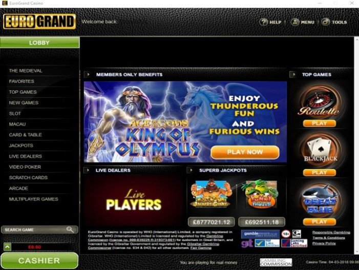 Eurogrand Casino Download Chip