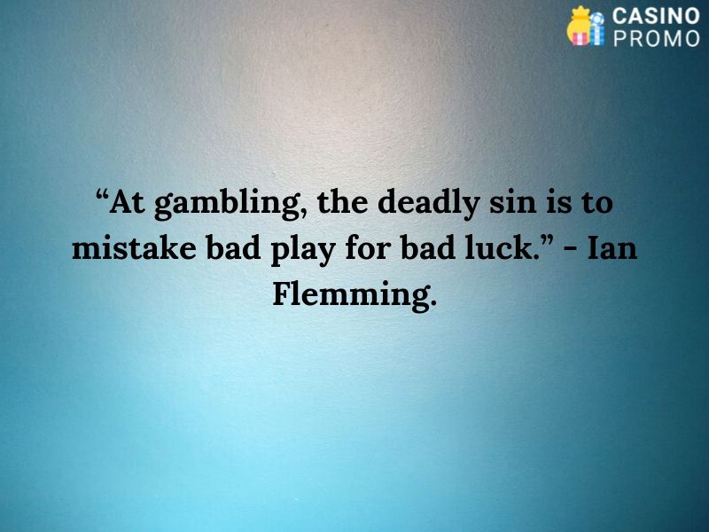 gambling quote by flemming ian