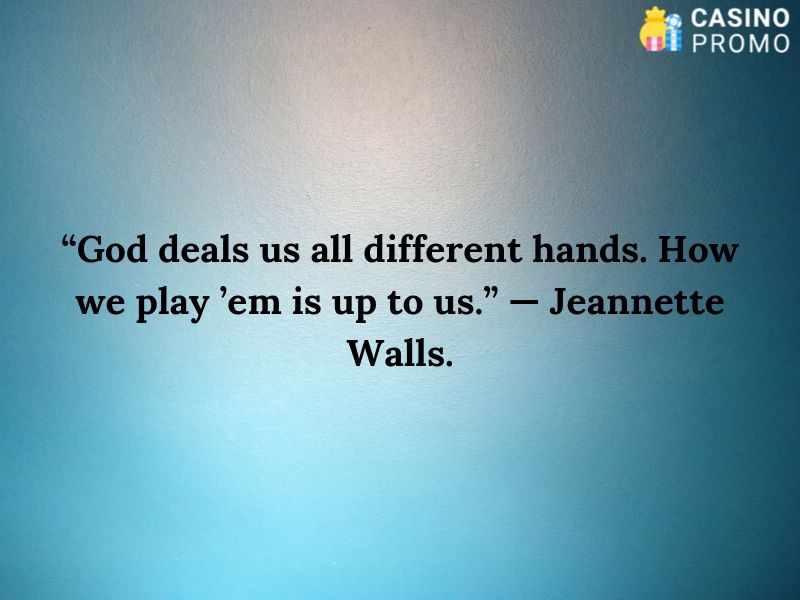 gambling quote by jeannette walls