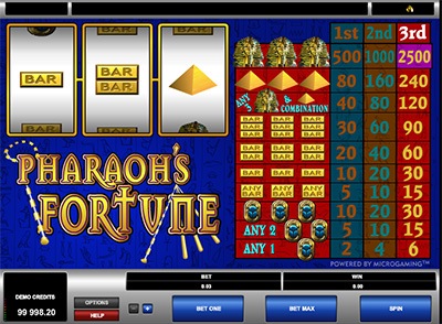 pharaoh's fortune slot