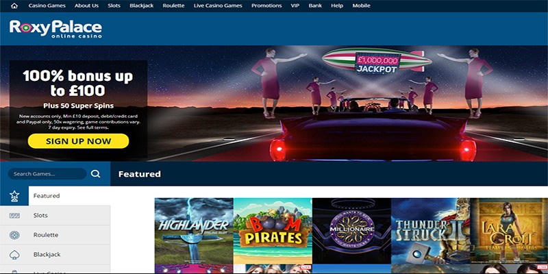 roxy palace casino online