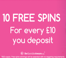 free spins at pink casino