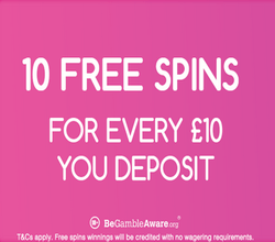 free spins bonus at pink casino