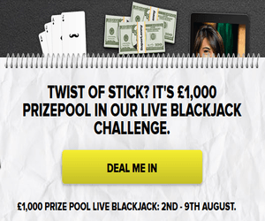 £1,000 Prizepool in Live Blackjack Challenge – SuperLenny Casino photo
